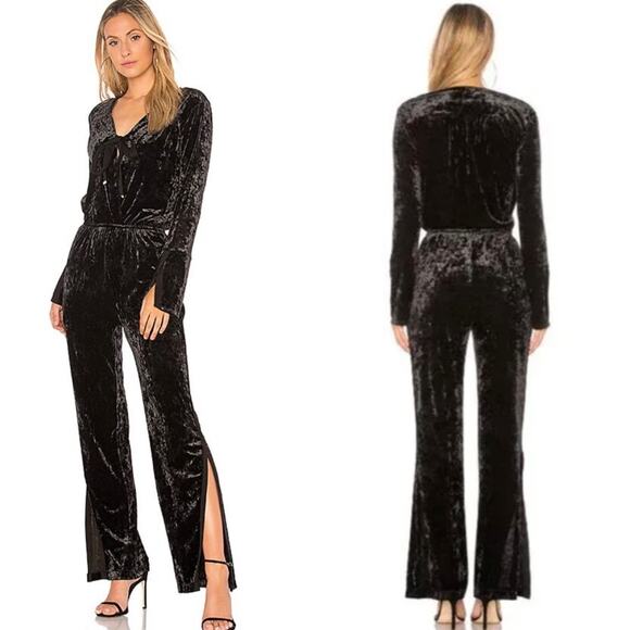 Free People We Are HAH Jump On It Velvet Jumpsuit In Almond Milk Size Small New - Picture 2 of 16